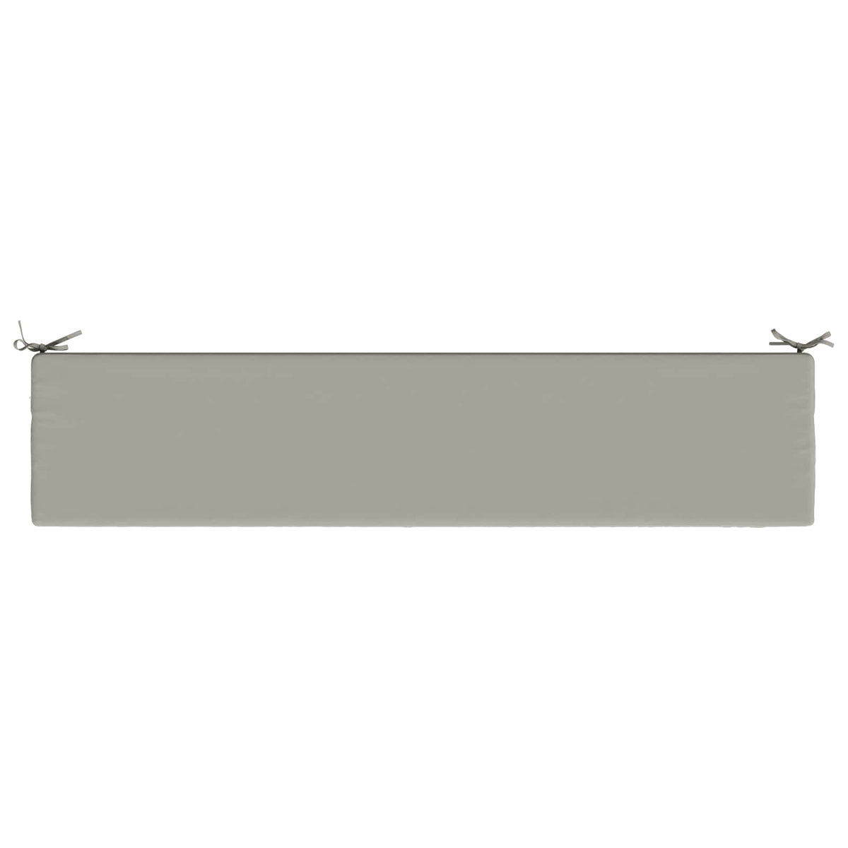 2-Piece Bench Cushions SOEST 2 pcs 100% Polyester Grey