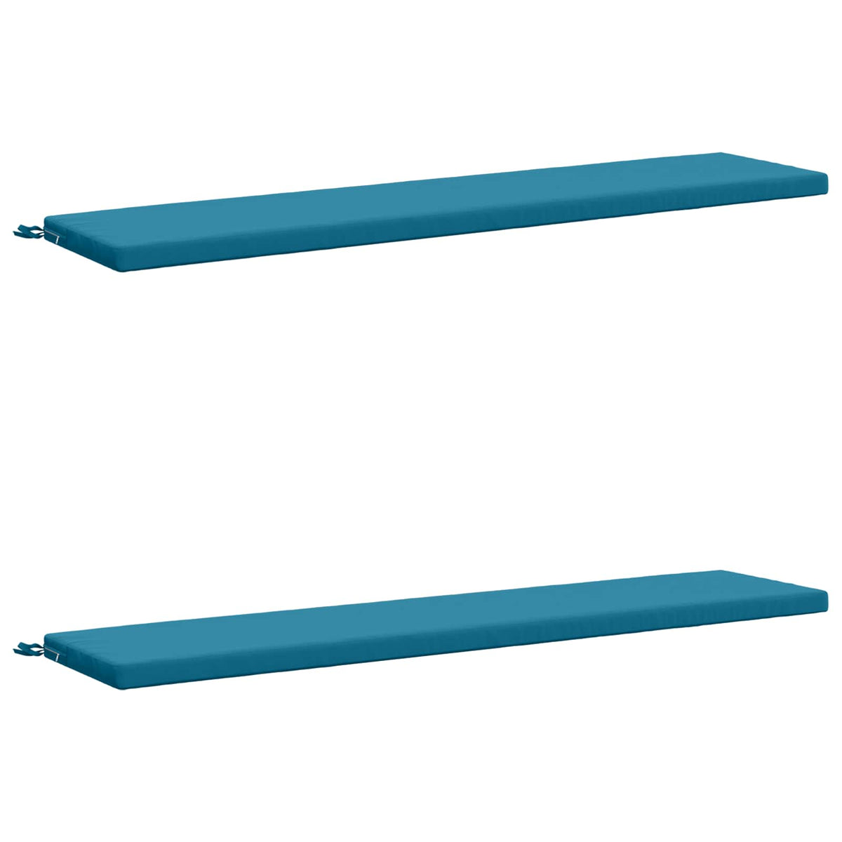 2-Piece Bench Cushions SOEST 2 pcs 100% Polyester Light Blue