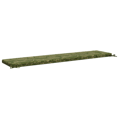 Bench Cushion SOEST 100% Polyester Leaf Design 180 x 40 x 5 cm