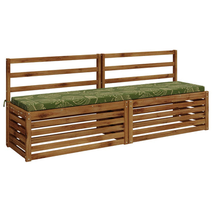 Bench Cushion SOEST 100% Polyester Leaf Design 180 x 40 x 5 cm
