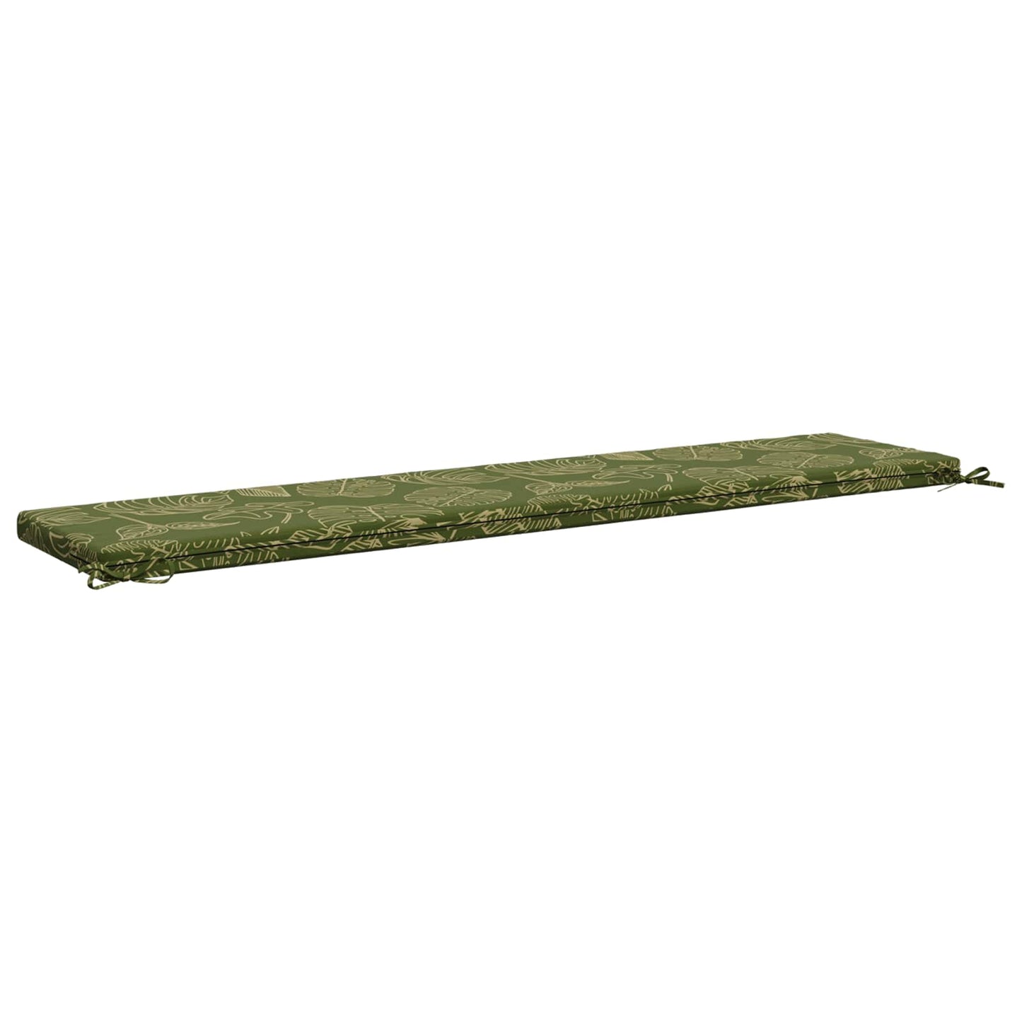 2-Piece Bench Cushions SOEST 2 pcs 100% Polyester Leaf Design