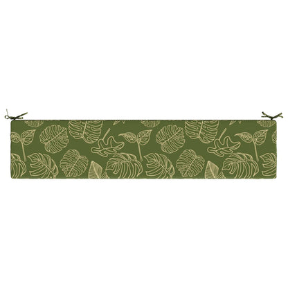 2-Piece Bench Cushions SOEST 2 pcs 100% Polyester Leaf Design