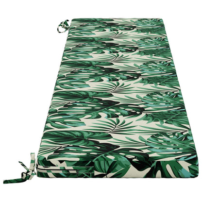 Bench Cushion SOEST 100% Polyester Leaf Pattern 180 x 40 x 5 cm