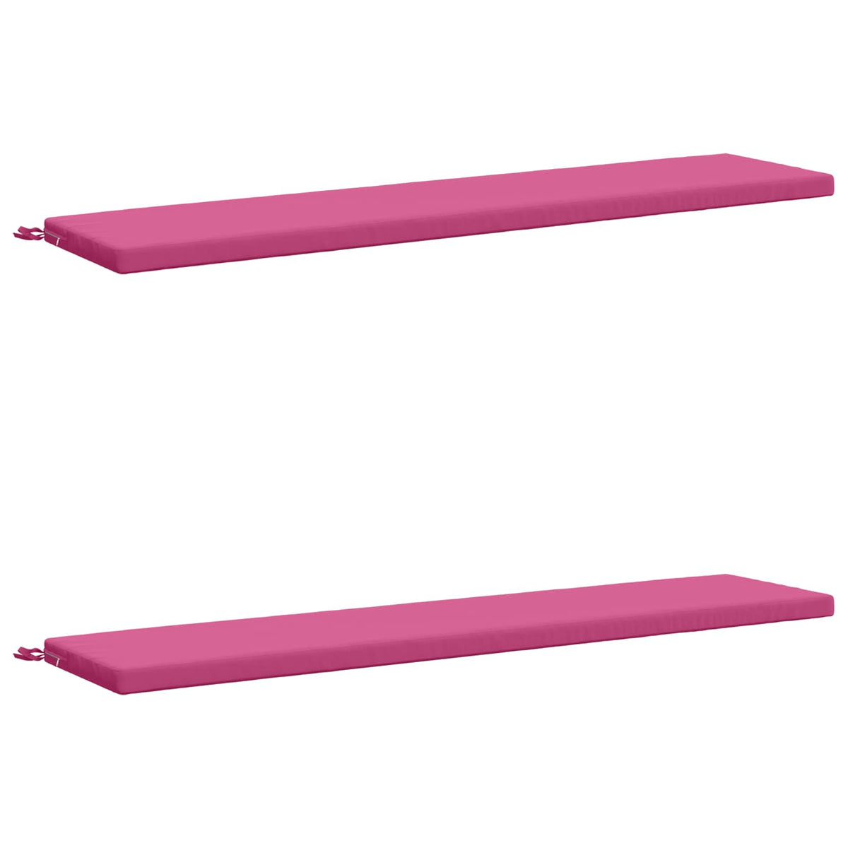 2-Piece Bench Cushions SOEST 2 pcs 100% Polyester Pink