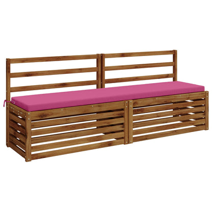 2-Piece Bench Cushions SOEST 2 pcs 100% Polyester Pink