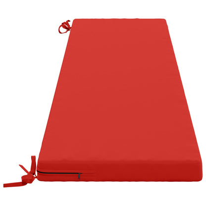 2-Piece Bench Cushions SOEST 2 pcs 100% Polyester Red