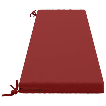 2-Piece Bench Cushions SOEST 2 pcs 100% Polyester Wine Red