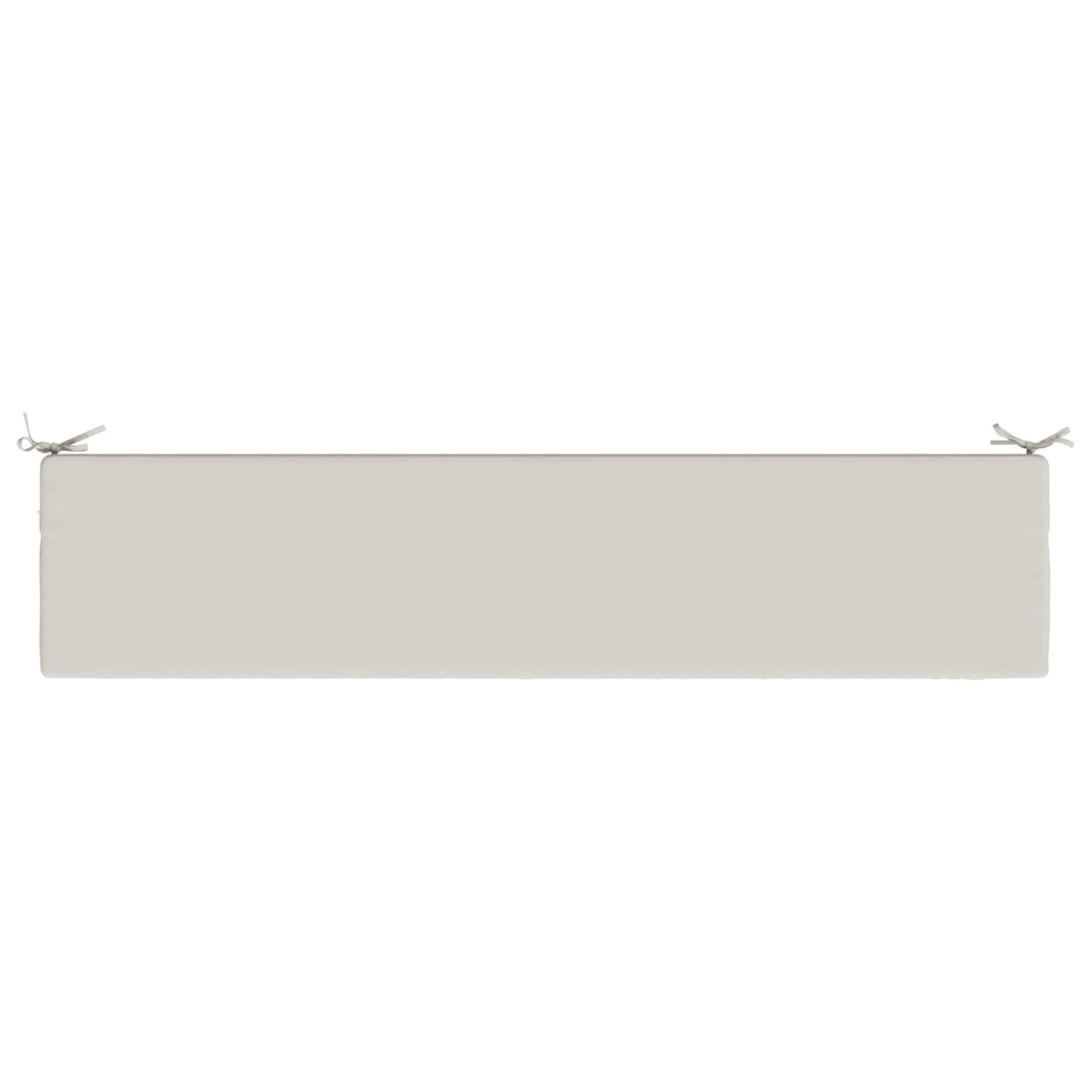 Bench Cushion SOEST 100% Polyester White 200 x 40 x 5 cm