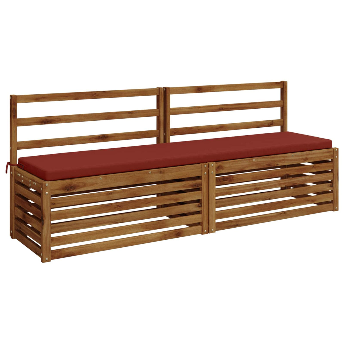Bench Cushion SOEST 100% Polyester Red 200 x 40 x 5 cm