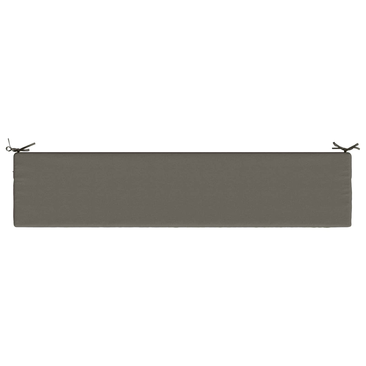 Bench Cushion SOEST 100% Polyester Grey 200 x 40 x 5 cm