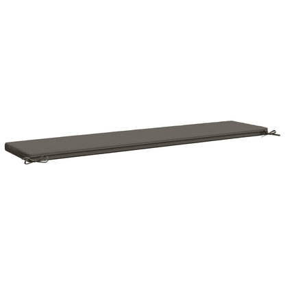 2-Piece Bench Cushions SOEST 2 pcs 100% Polyester Grey