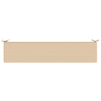2-Piece Bench Cushions SOEST 2 pcs 100% Polyester Cream