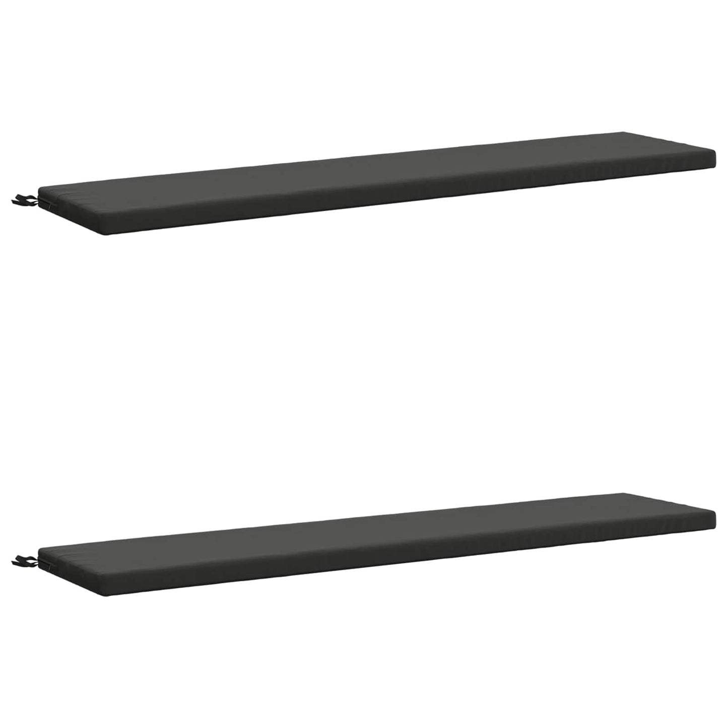 2-Piece Bench Cushions SOEST 2 pcs 100% Polyester Anthracite