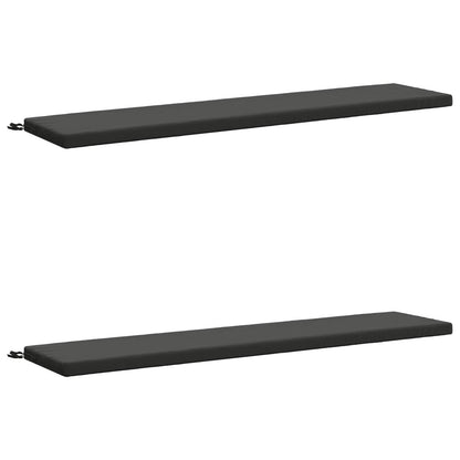 2-Piece Bench Cushions SOEST 2 pcs 100% Polyester Anthracite