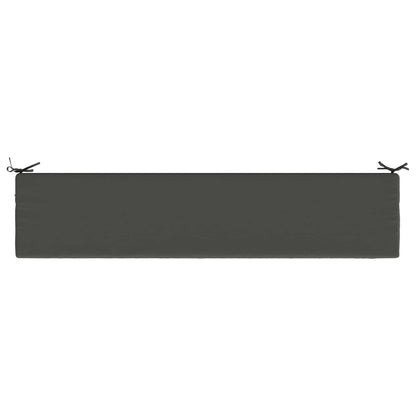 2-Piece Bench Cushions SOEST 2 pcs 100% Polyester Anthracite