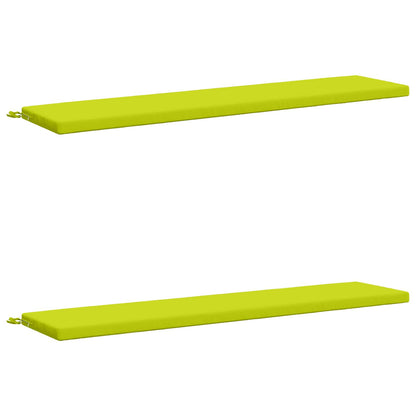 2-Piece Bench Cushions SOEST 2 pcs 100% Polyester Bright Green