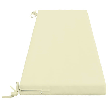 Bench Cushion SOEST 100% Polyester Cream 200 x 40 x 5 cm