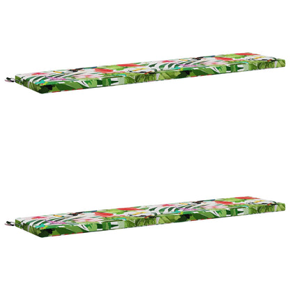 2-Piece Bench Cushions SOEST 2 pcs 100% Polyester Multicolour