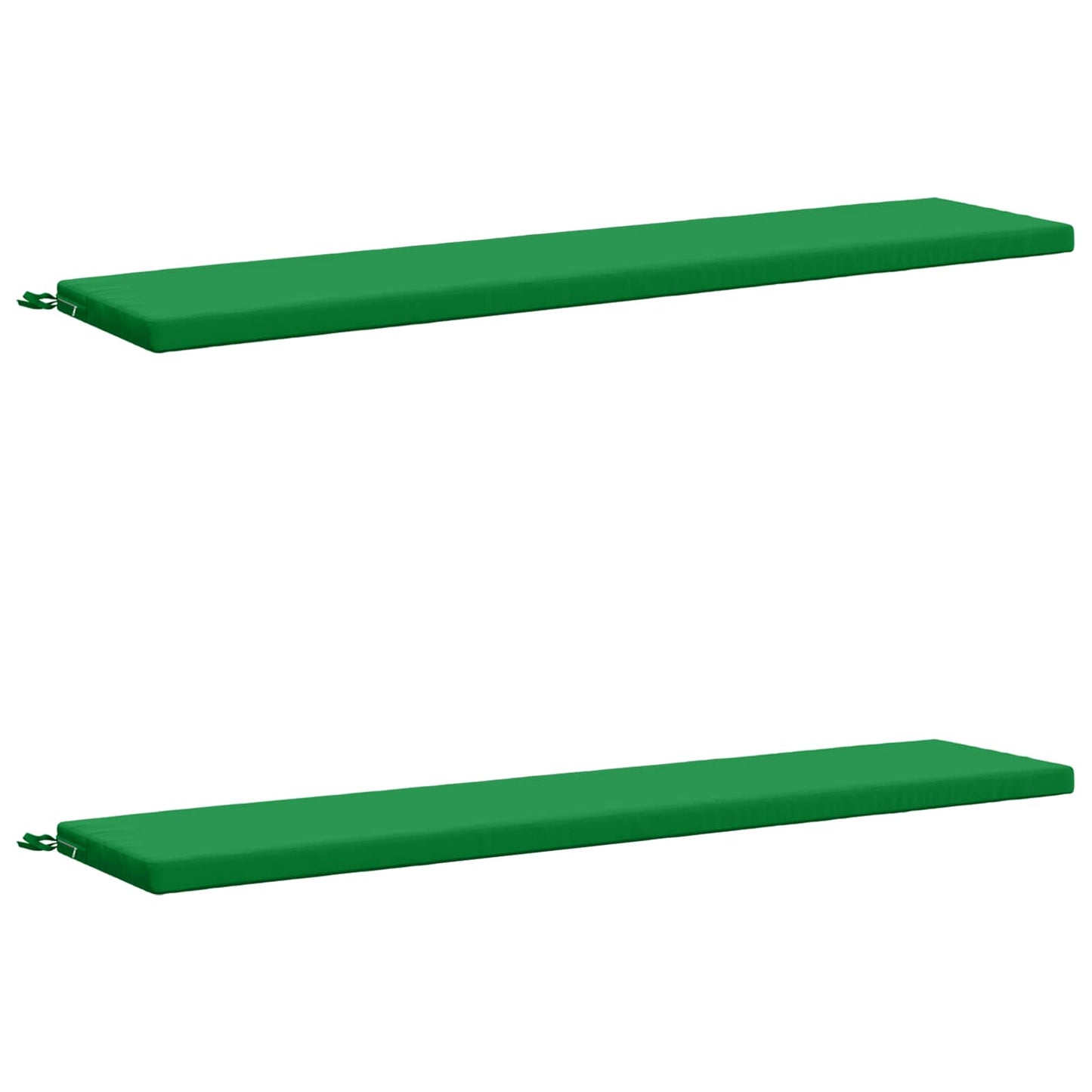 2-Piece Bench Cushions SOEST 2 pcs 100% Polyester Green