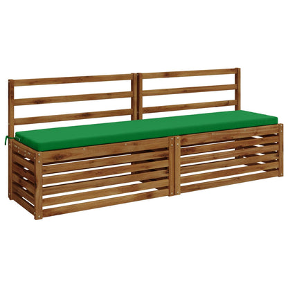 2-Piece Bench Cushions SOEST 2 pcs 100% Polyester Green