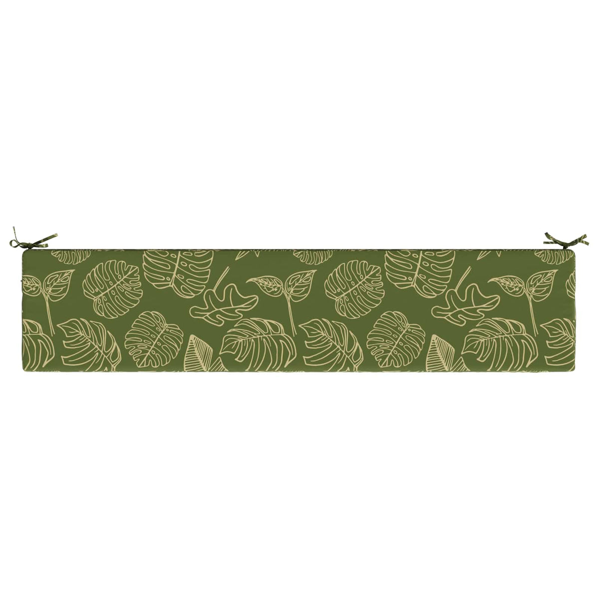 2-Piece Bench Cushions SOEST 2 pcs 100% Polyester Leaf Design