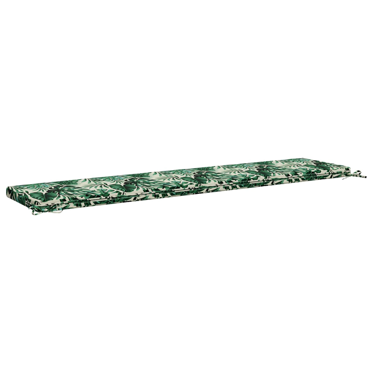 Bench Cushion SOEST 100% Polyester Leaf Pattern 200 x 40 x 5 cm