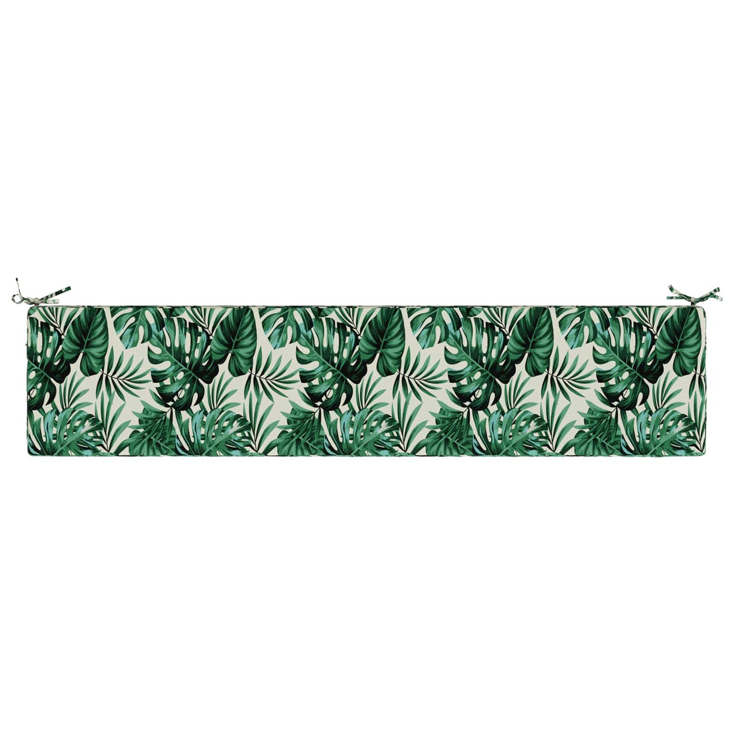 2-Piece Bench Cushions SOEST 2 pcs 100% Polyester Leaf Pattern