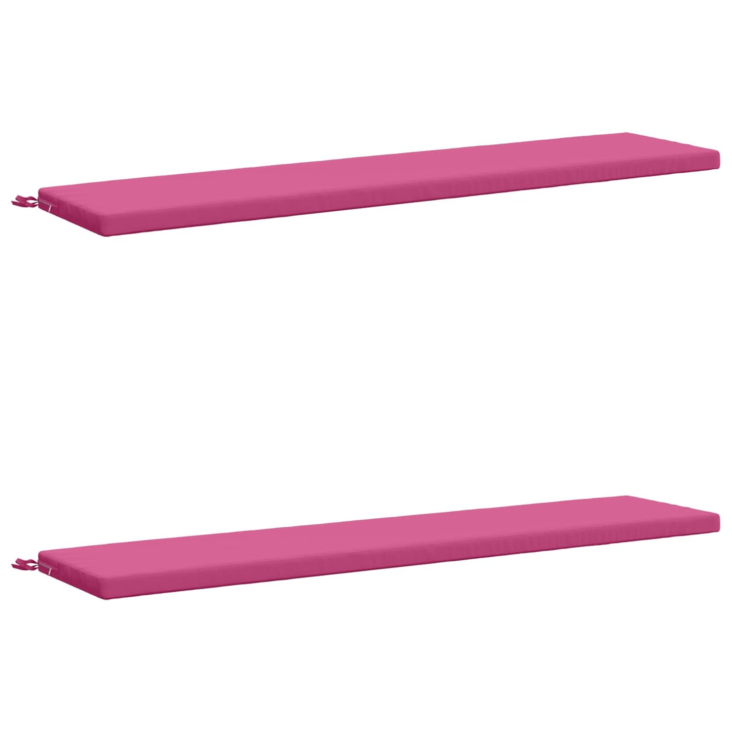 2-Piece Bench Cushions SOEST 2 pcs 100% Polyester Pink