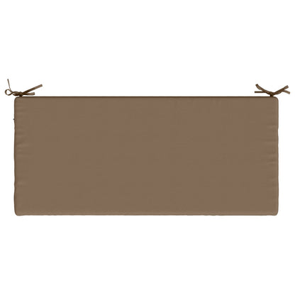 2-Piece Bench Cushions SOEST 2 pcs 100% Polyester Taupe