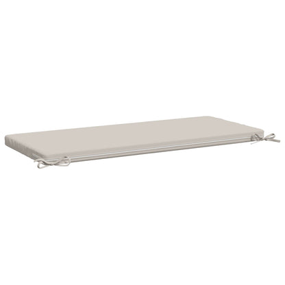 Bench Cushion SOEST 100% Polyester White 110 x 50 x 5 cm