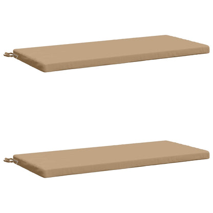 2-Piece Bench Cushions SOEST 2 pcs 100% Polyester Sand