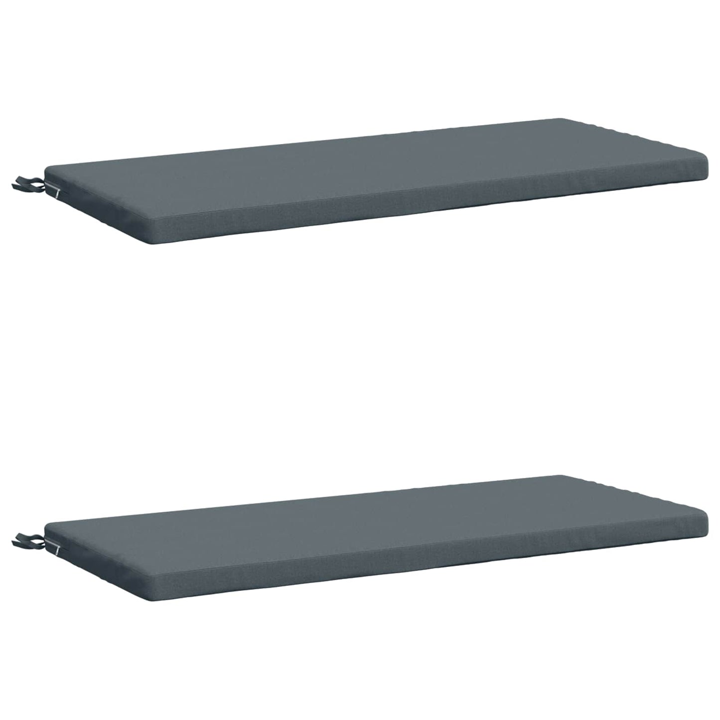 2-Piece Bench Cushions SOEST 2 pcs 100% Polyester Blue