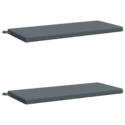 2-Piece Bench Cushions SOEST 2 pcs 100% Polyester Blue