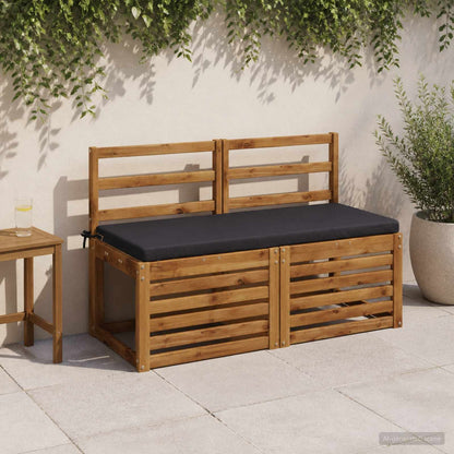 2-Piece Bench Cushions SOEST 2 pcs 100% Polyester Dark Blue