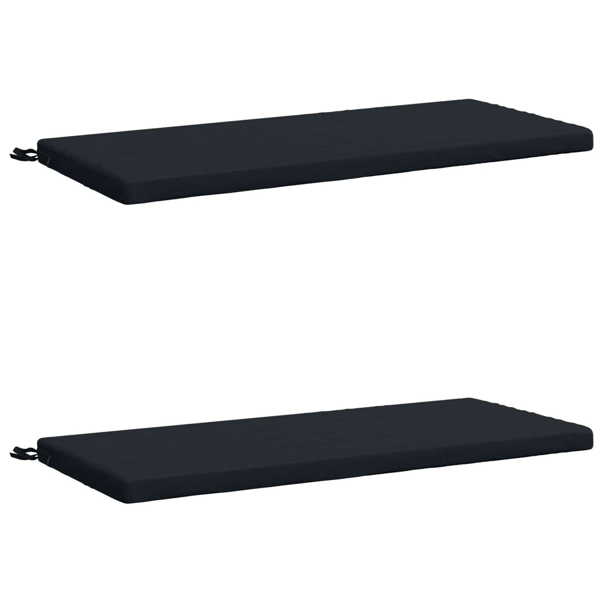2-Piece Bench Cushions SOEST 2 pcs 100% Polyester Dark Blue
