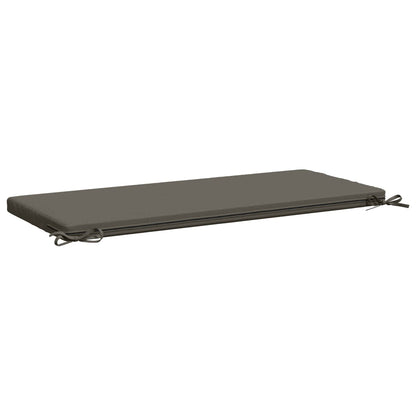2-Piece Bench Cushions SOEST 2 pcs 100% Polyester Grey