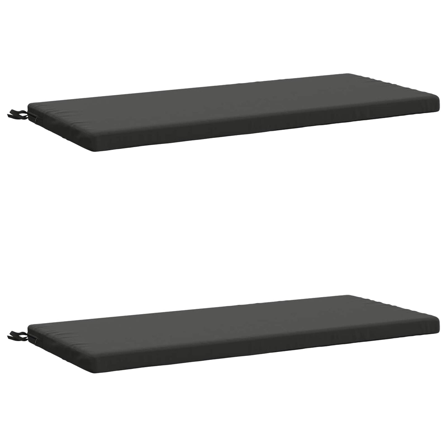 2-Piece Bench Cushions SOEST 2 pcs 100% Polyester Anthracite