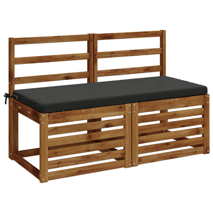 2-Piece Bench Cushions SOEST 2 pcs 100% Polyester Anthracite