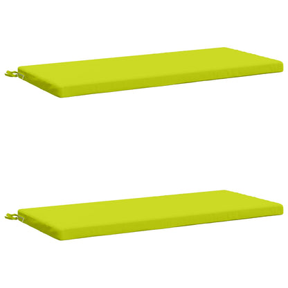 2-Piece Bench Cushions SOEST 2 pcs 100% Polyester Bright Green