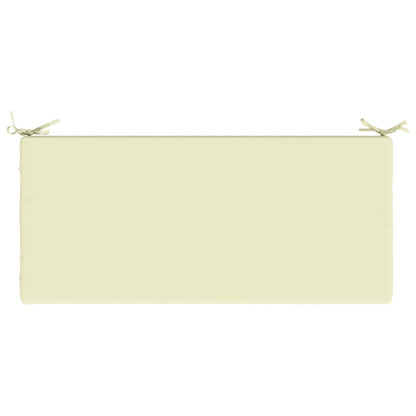 Bench Cushion SOEST 100% Polyester Cream 110 x 50 x 5 cm