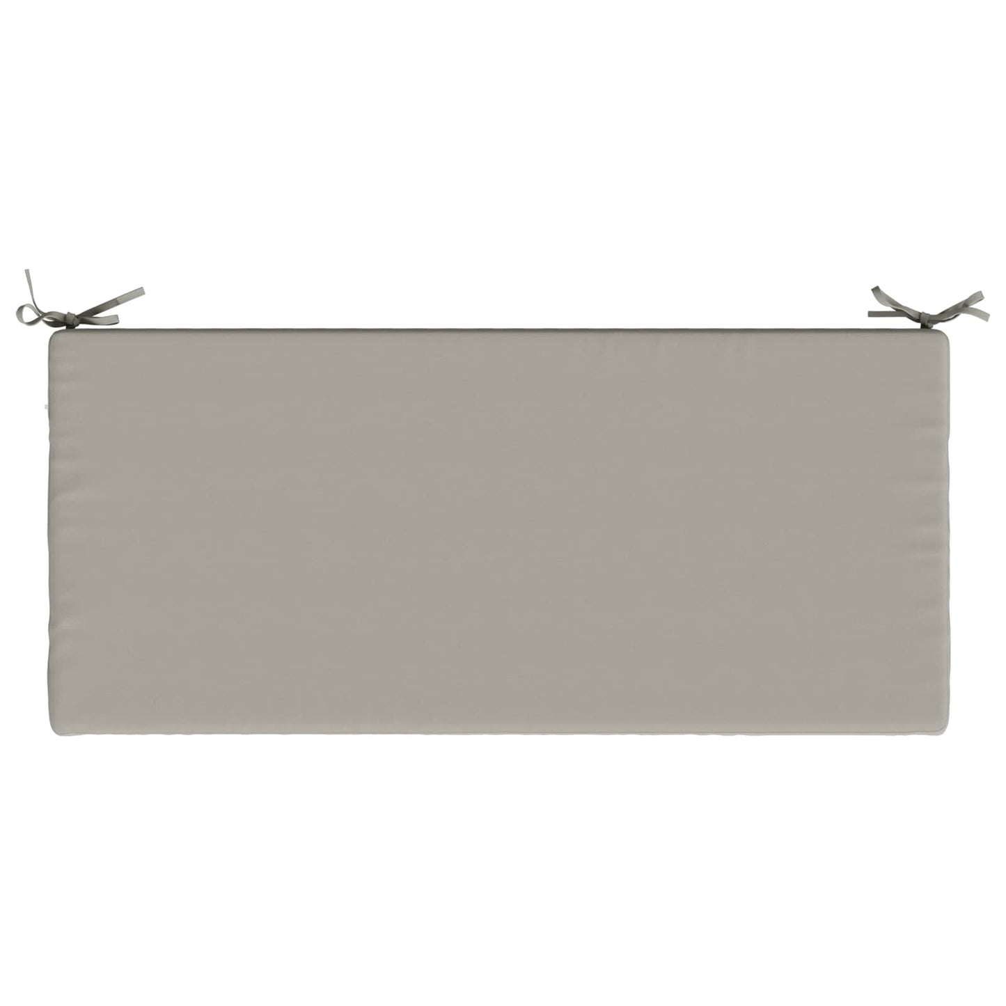 Bench Cushion SOEST 100% Polyester Grey 110 x 50 x 5 cm