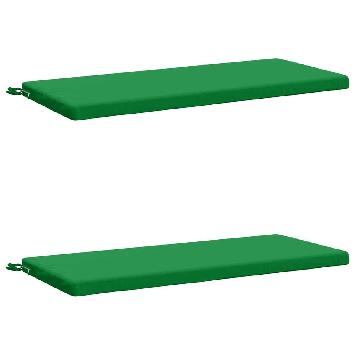2-Piece Bench Cushions SOEST 2 pcs 100% Polyester Green