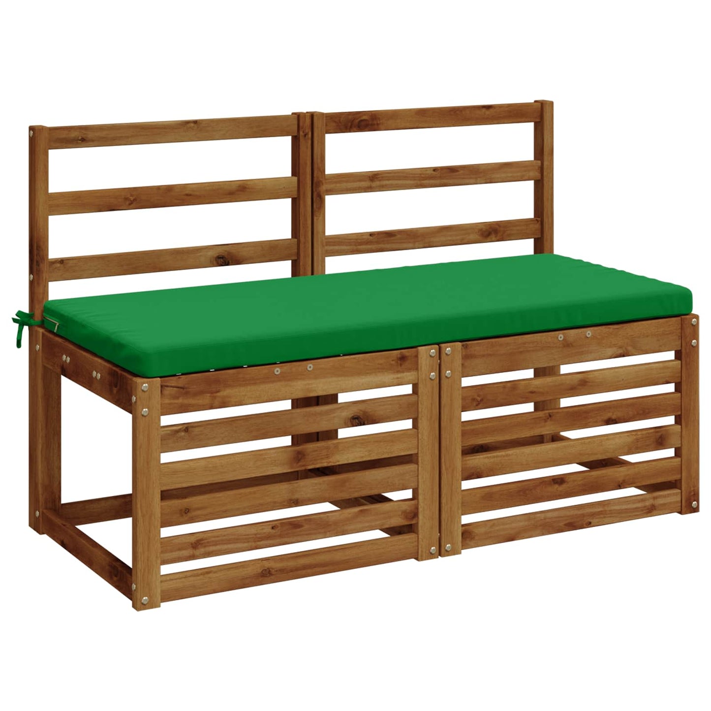 2-Piece Bench Cushions SOEST 2 pcs 100% Polyester Green