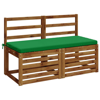 2-Piece Bench Cushions SOEST 2 pcs 100% Polyester Green