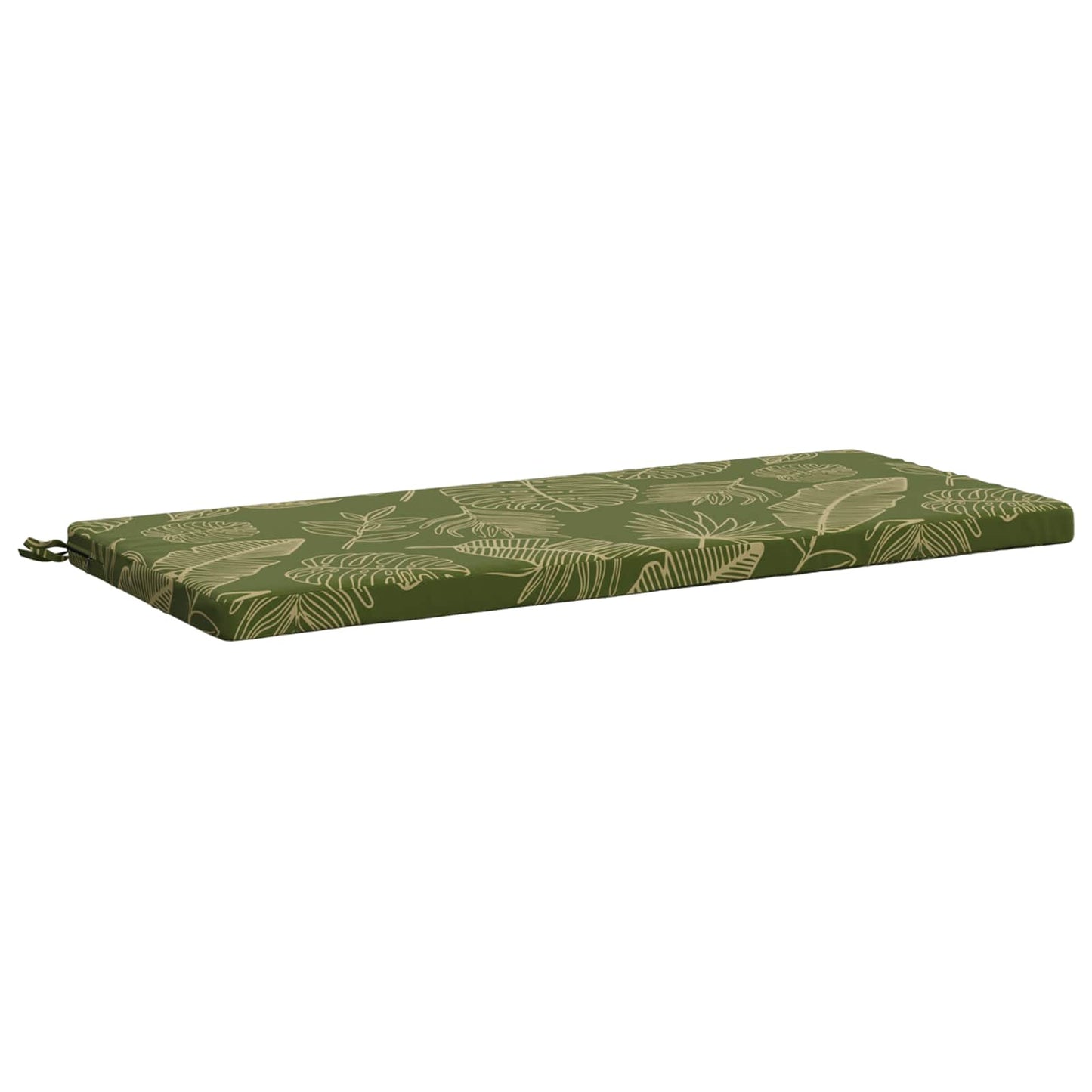 Bench Cushion SOEST 100% Polyester Leaf Design 110 x 50 x 5 cm
