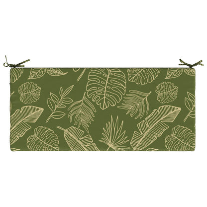 2-Piece Bench Cushions SOEST 2 pcs 100% Polyester Leaf Design