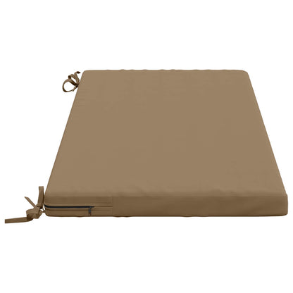 2-Piece Bench Cushions SOEST 2 pcs 100% Polyester Taupe