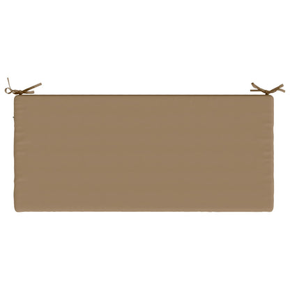 2-Piece Bench Cushions SOEST 2 pcs 100% Polyester Taupe