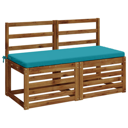 2-Piece Bench Cushions SOEST 2 pcs 100% Polyester Turquoise