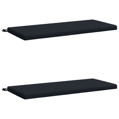 2-Piece Bench Cushions SOEST 2 pcs 100% Polyester Dark Blue